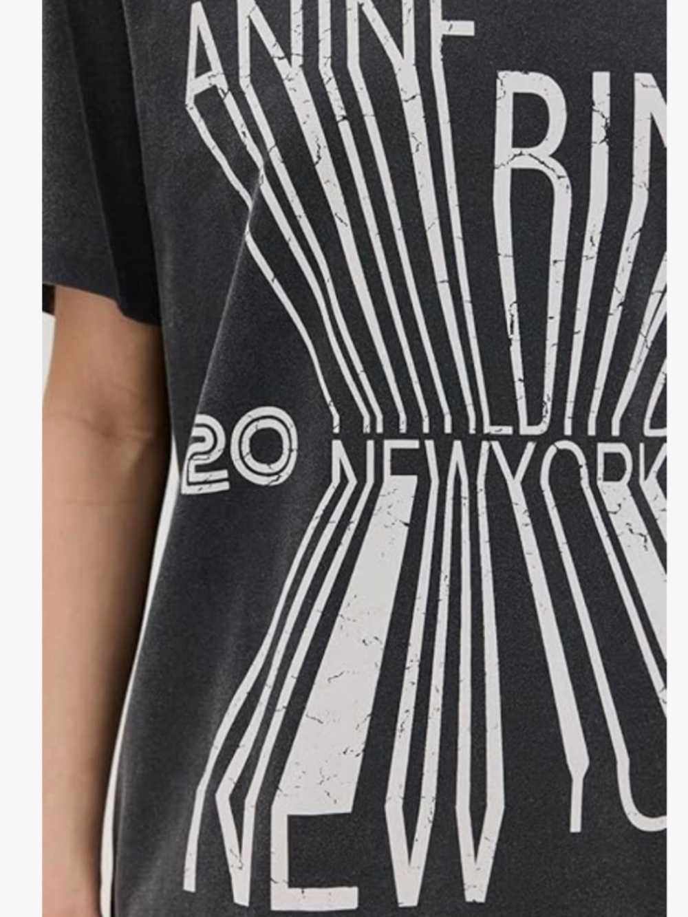 Anine Bing Colby tee, size large - Picture 8 of 9